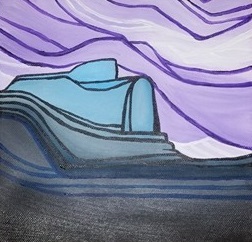 greeted by the chief painting cropped